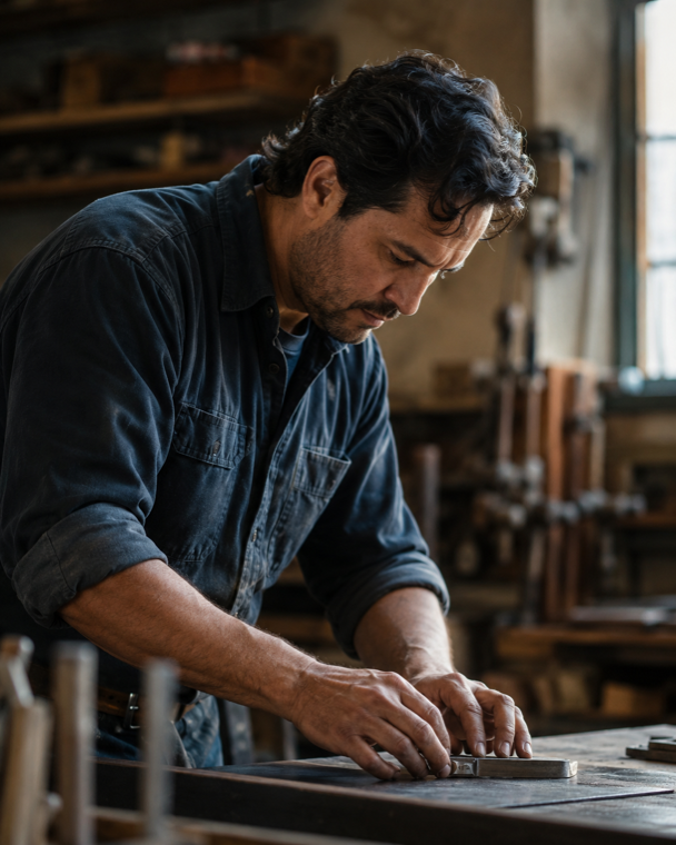 Canadian business owner reviewing a funding application